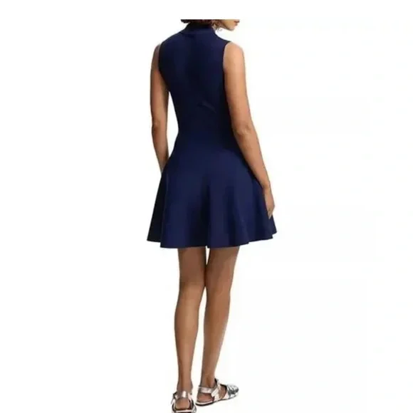 theory drop waist mini dress Sheath/Column V-Neck Sleeveless Floor-Length Mother of the Bride Dresses with Wraps & Ruffles Purple main image 1